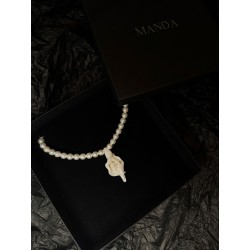 Náhrdelník skleněné perly