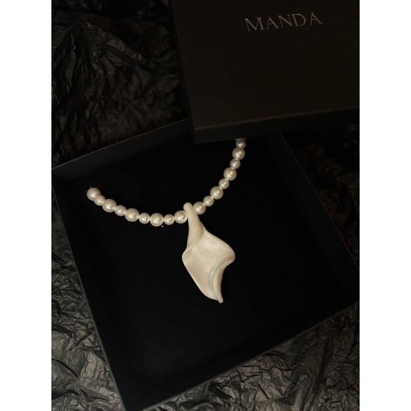 Náhrdelník skleněné perly