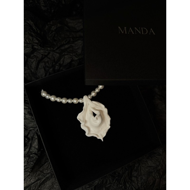 Náhrdelník skleněné perly