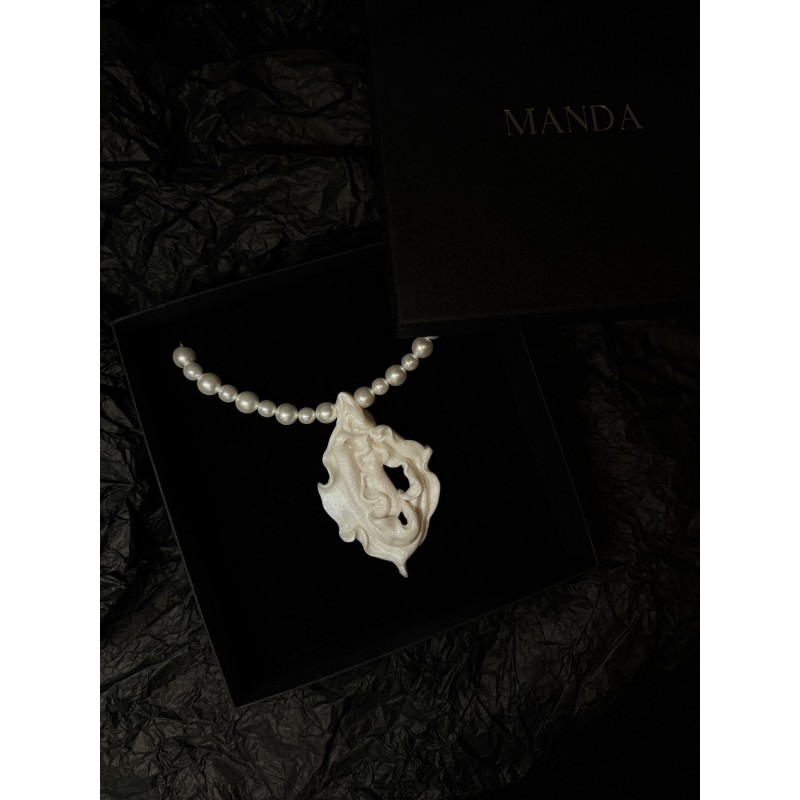 Náhrdelník skleněné perly